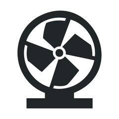 Fototapeta premium Minimalist black and white table fan icon vector design