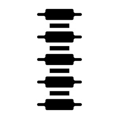 Spine Vector Glyph Icon Design
