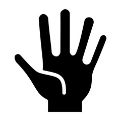 Fototapeta premium Hand Vector Glyph Icon Design