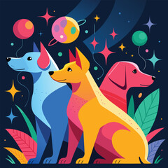 Christmas card with dog