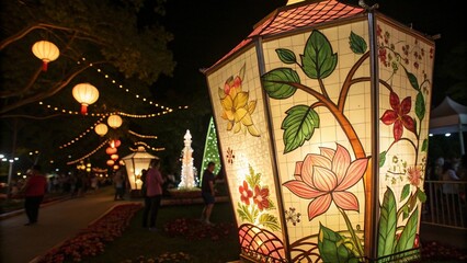 Obraz premium A lantern at a festival