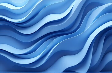 Obraz premium ** Abstract Blue Wave Pattern Background