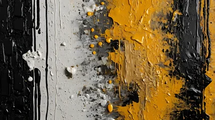 Four abstract canvas fragments featuring bold © Rezaul