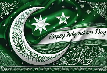 Celebrate Pakistan Independence Day with patriotic spirit—featuring the national flag, green and white themes, cultural pride, and 14th August festivities.