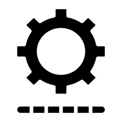 Content Update Vector Glyph Icon Design
