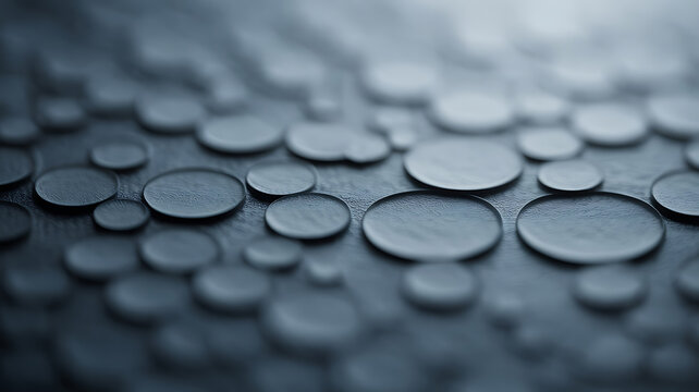 Abstract pattern of overlapping circles in shades of gray.
