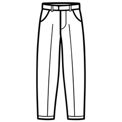 Straight-Leg Pants Vector