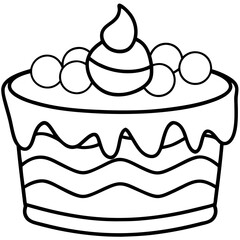 Birthday cake with candles