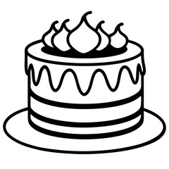 Cake with cream