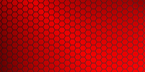 Futuristic glowing hex grid wallpaper with dark gradient edges.