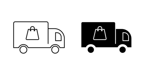 Shopping Bag Courier Van for E-commerce Orders