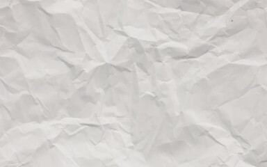 White paper texture with deep creases crumpled background