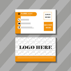 yellow color Modern And Minimalist Business Card Design Template 2025	
