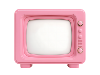 retro pink tv frame
