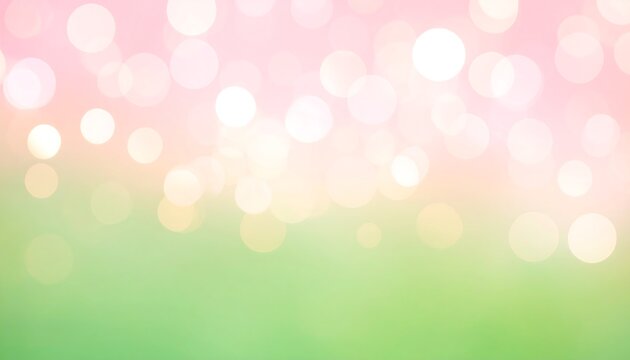 Soft pink and green bokeh background - Powered by Adobe