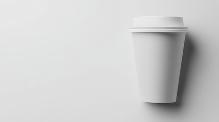 Cardboard coffee cup mockup in a clean modern design