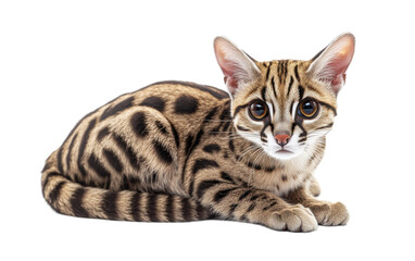 Ginger cat on transparent background, png