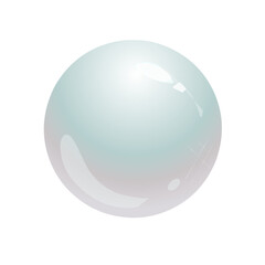 vector illustration of a crystal ball bubble pearl orb