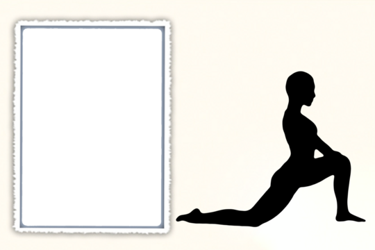 black vector image silhouette modern yoga exercises, beauty, body line art. For use as a brochure template or for use in web design.