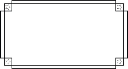 Vector Page border A4 design  for project. Vector vintage page frame Vector Page black border design for project Gold frame with format. Cover background for your project Vector illustration	