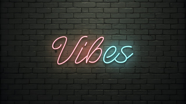 artistic text design, inspirational word vibes, cursive neon lettering, stylish handwriting, digital calligraphy - Powered by Adobe