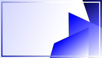 Icy bue shapes over bordered pale blue background