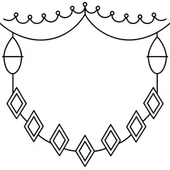 Hanukkah lights frame