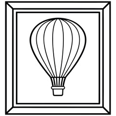 Obraz premium hot air balloon frame