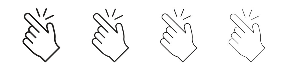 Easy icons in black simple line elements.