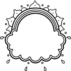 rainbow splash frame