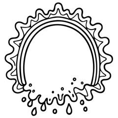 rainbow splash frame