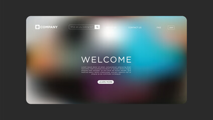 Modern website design template for business with vibrant colors and user friendly navigation