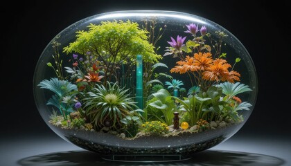 "Transparent Ecosystems: Glass Art Inspired by Nature’s Diversity and Environmental Balance"
