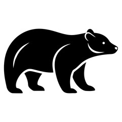 Obraz premium Black silhouette icon of a dog breed possibly a basenji