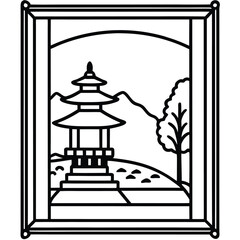 zen garden frame