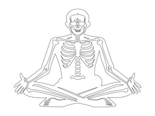 Meditating Skeleton
