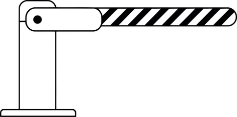 Barrier gate automatic boom gate security access control © Taslima