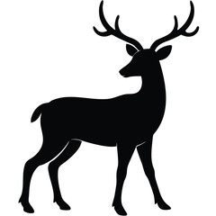 deer silhouette vector icon