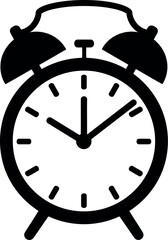 Retro alarm clock icon