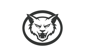 Fototapeta premium tiger head silhouette vector