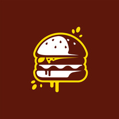 burger abstract logo modern style