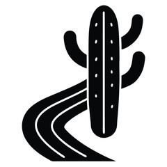 cactus trai vector icon