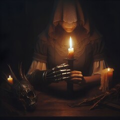 candles in the church