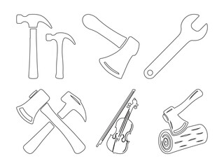 Woodworking and Tool Icons