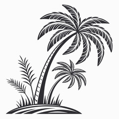 palm tree silhouettes