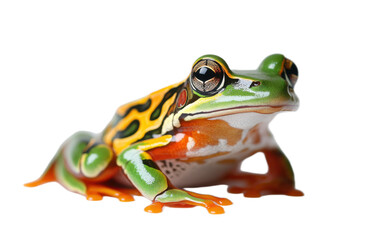 Naklejka premium Leopard Frog on transparent background, png