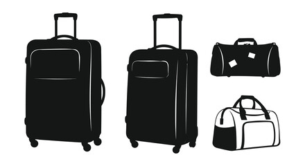 crisp clean stylish elegant modern detailed professional high quality Travel Essentials silhouette