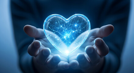 Digital love conceptual illustration showcasing interconnectedness in relationships in