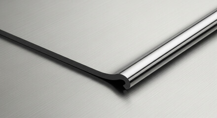 Stainless Steel Surface Close-Up – Minimalist Brushed Metal Texture