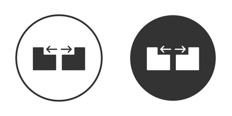 Obraz premium Gap icons concept in solid versions. Flat design style.